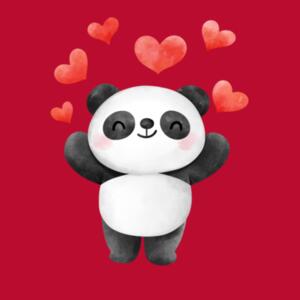 Loving Panda Toddler Tee Design