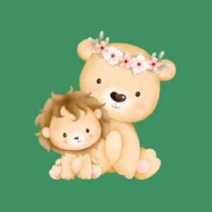 Lion Short Sleeved Baby Onsie Design