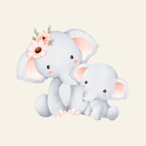 Baby Elephant Short Sleeved Baby Onesie Design
