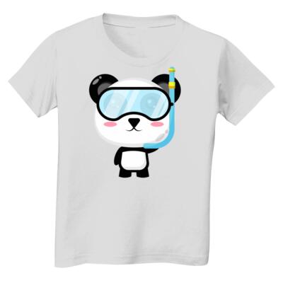 Snorkeling Panda Toddler Tee Thumbnail