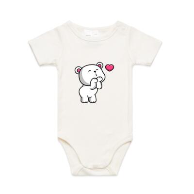 Baby Bear Short Sleeved Baby Onsie Thumbnail