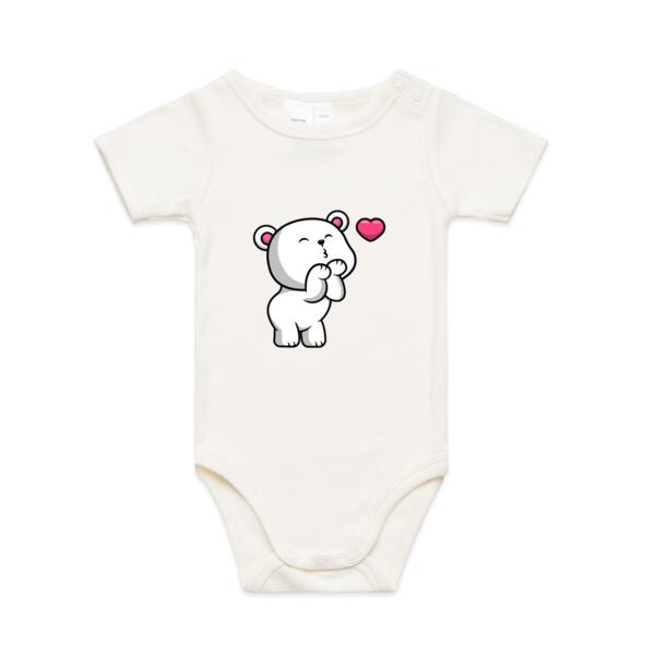 Baby Bear Short Sleeved Baby Onsie Thumbnail