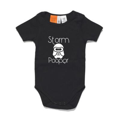 Storm Pooper Short Sleeved Baby Onesie Thumbnail