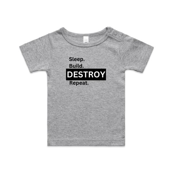 Sleep, Build, Destroy, Repeat Infant Baby Tee Thumbnail