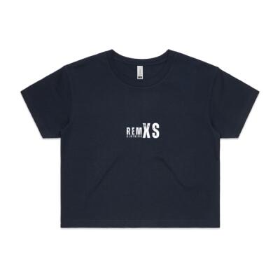 REMXS Rough Logo Crop Tee Thumbnail