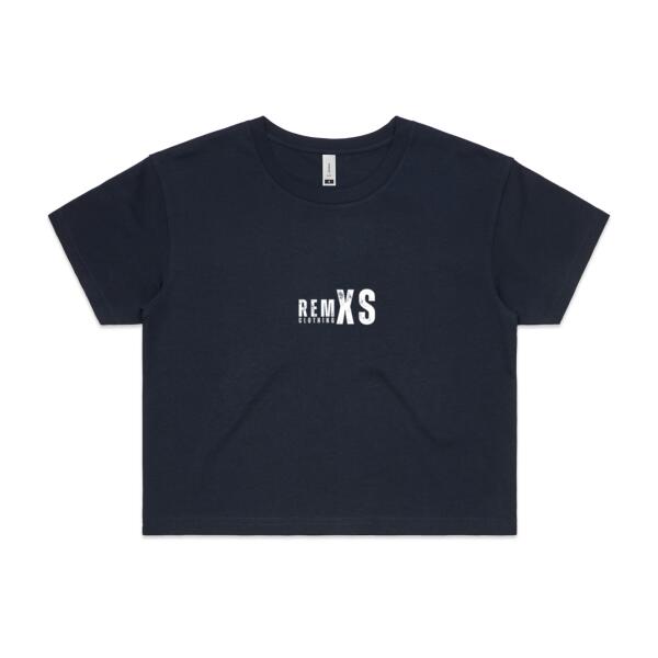 REMXS Rough Logo Crop Tee Thumbnail